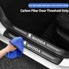 Kohlefaser Türschwellerschutz Leder Vinyl Aufkleber für Neue Skoda Octavia Kodiaq Fabia Superb Karoq Yeti Rapid Mk3 Vrs A4 A6