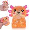 1/4Pcs Glitter Salamander Squeeze Toy Stress Relief Cartoon Salamander Sensory Toy Decompression Clear
