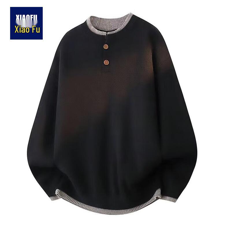 

Men s Color Block Round Neck Pullover Sweater XL