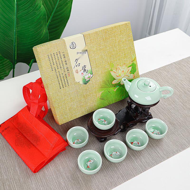 

Shangqi Celadon Dragon Tea Set