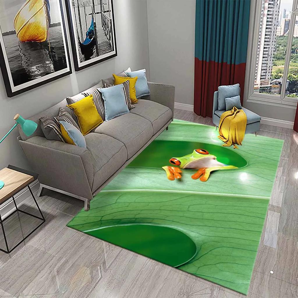 Hummingbird Flowers Rugs for Living Room Lovely Wild Animal Carpet Soft Floor Mat Wildlife Rugs for Bedroom Decorative Area Mats