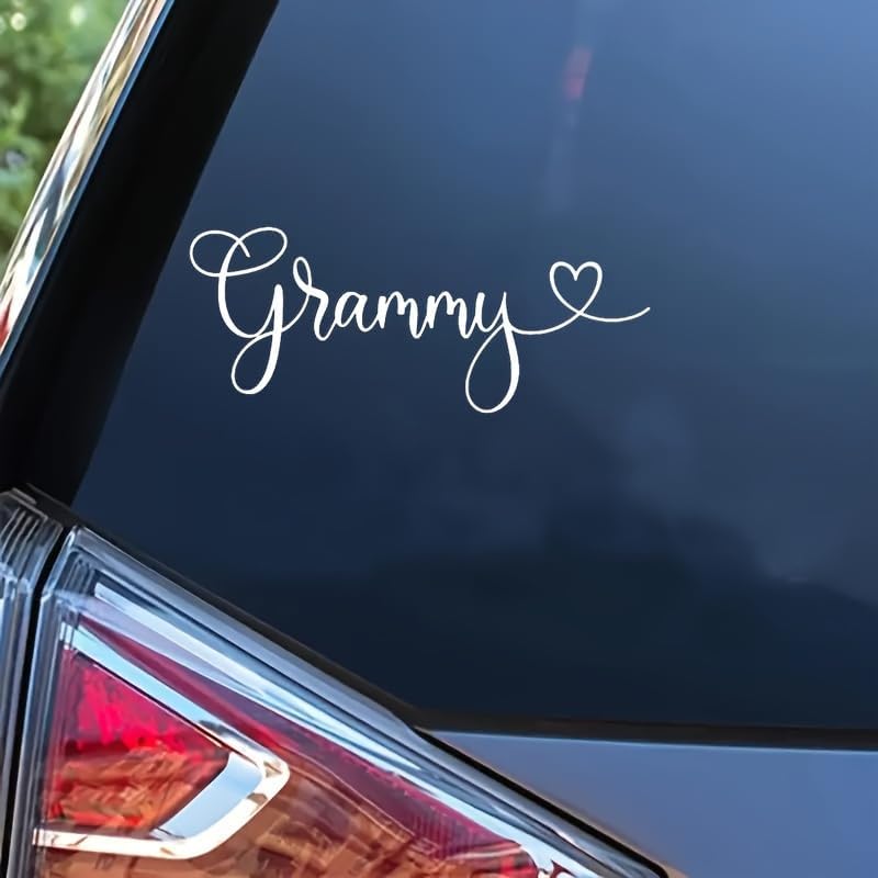 

Grammy Car Sticker Decals - Vinyl Letter Design for Cars, Motorcycles, Helmets, Windows, Water Bottles, Laptops, Walls, Christmas Gift