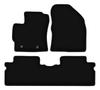 BASIC Black Velour Floor Mats For: Toyota Verso Minivan (2009-2013)