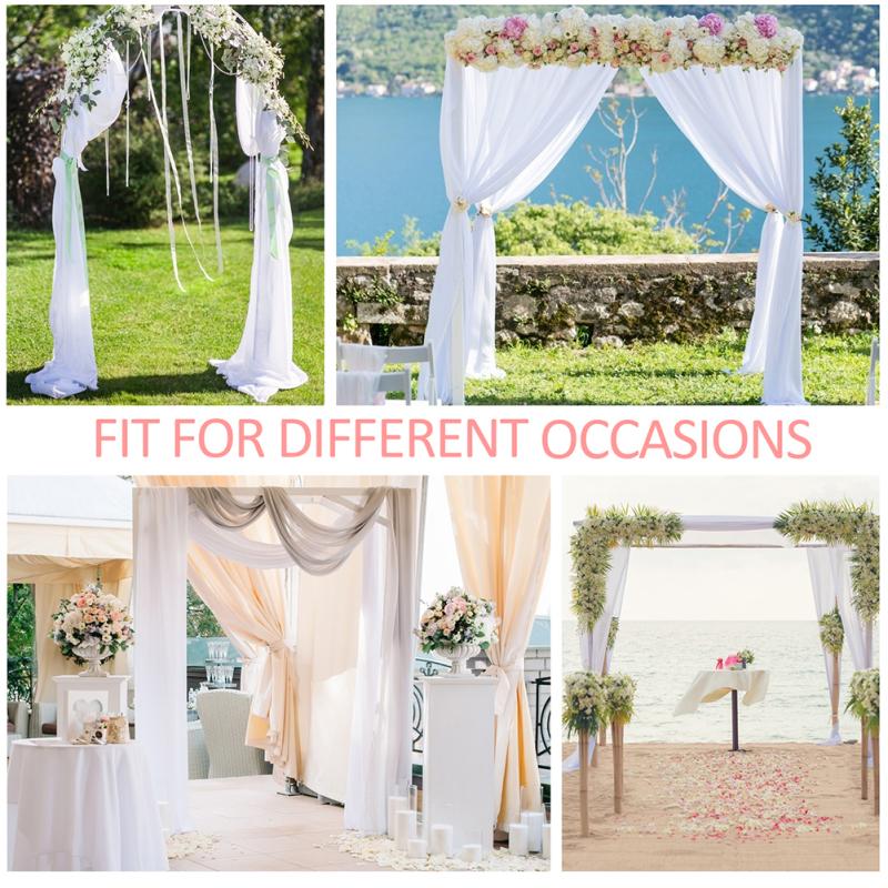 Chiffon Drapery Densed Stretch Yarn Wedding Arch Outdoor Background Draping Fabric Photography Props