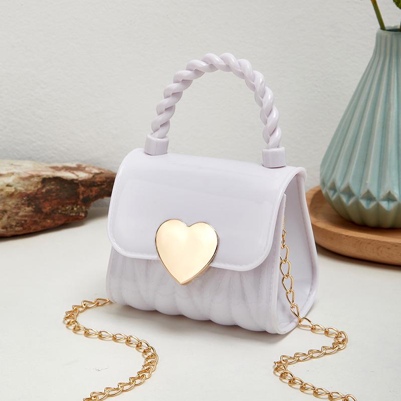 2023 Diamond Embossed Heart-Shaped Mini Jelly Coin Purse