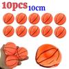 10Pcs/lot 10cm Inflatable Basketball PVC Mini Orange Basketballs Small Basketballs Summer Beach Basketball for Parent-Child Game