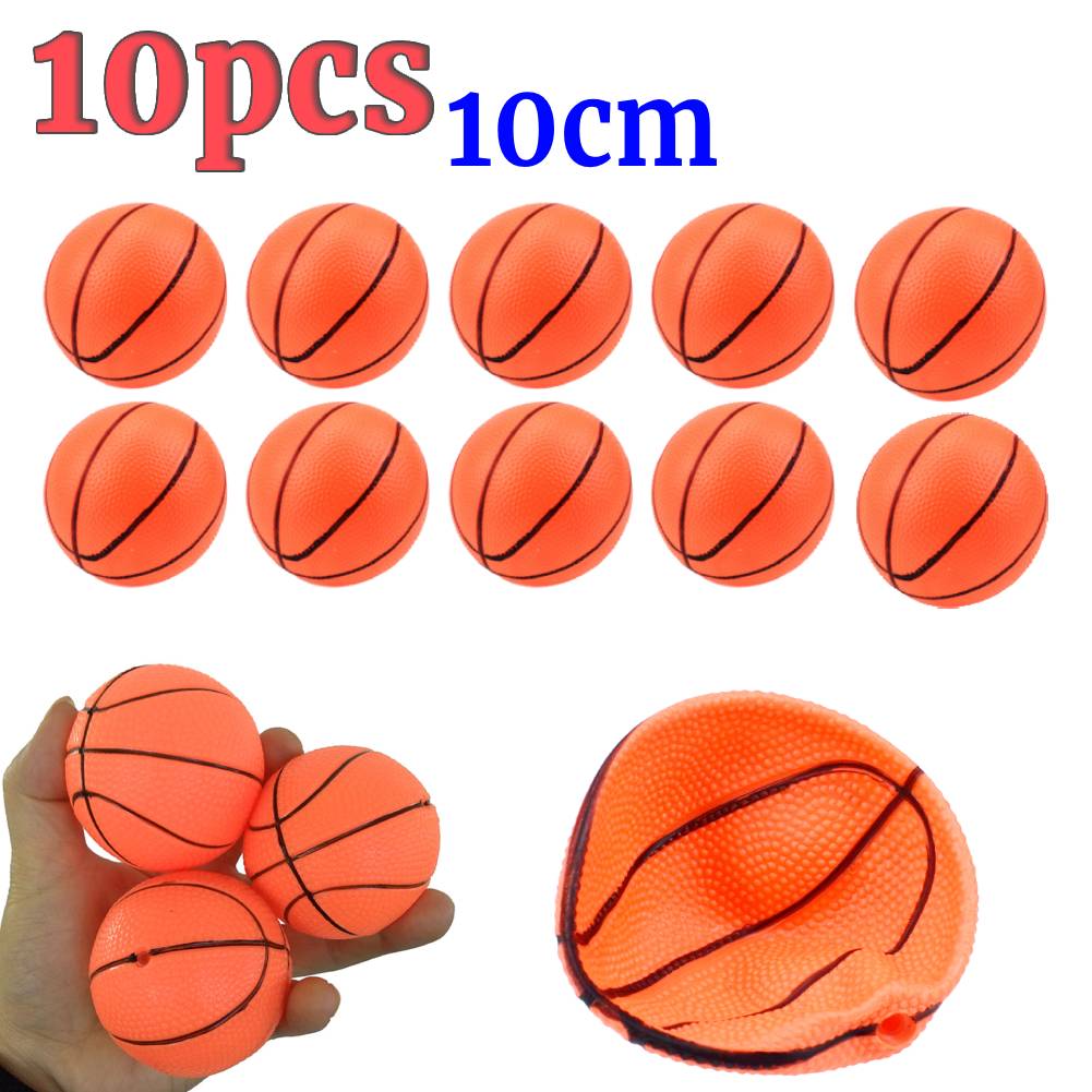 10Pcs/lot 10cm Inflatable Basketball PVC Mini Orange Basketballs Small Basketballs Summer Beach Basketball for Parent-Child Game