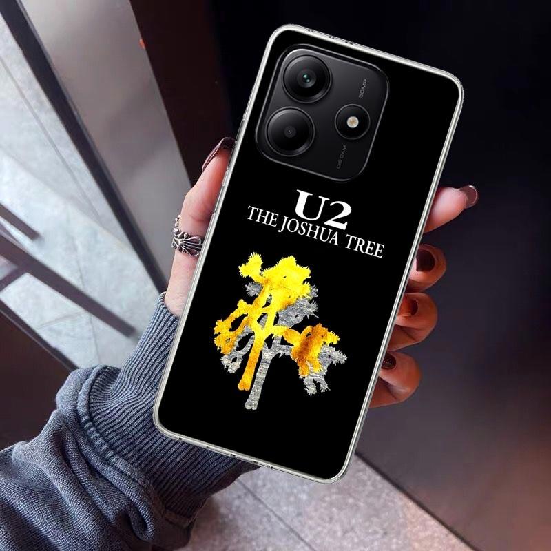 Band U-U2 Rock Phone Case For Xiaomi Redmi Note 10 11 12 13 14 15 Pro Plus 11S 12S 14S 11T 11E 10S Soft TPU Back Cover Redmi Not