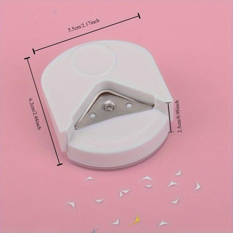 

1pc Pink Photo Corner Cutter: Effortlessly Create Perfectly Rounded Corners for Your Photos and Paper Projects! белый