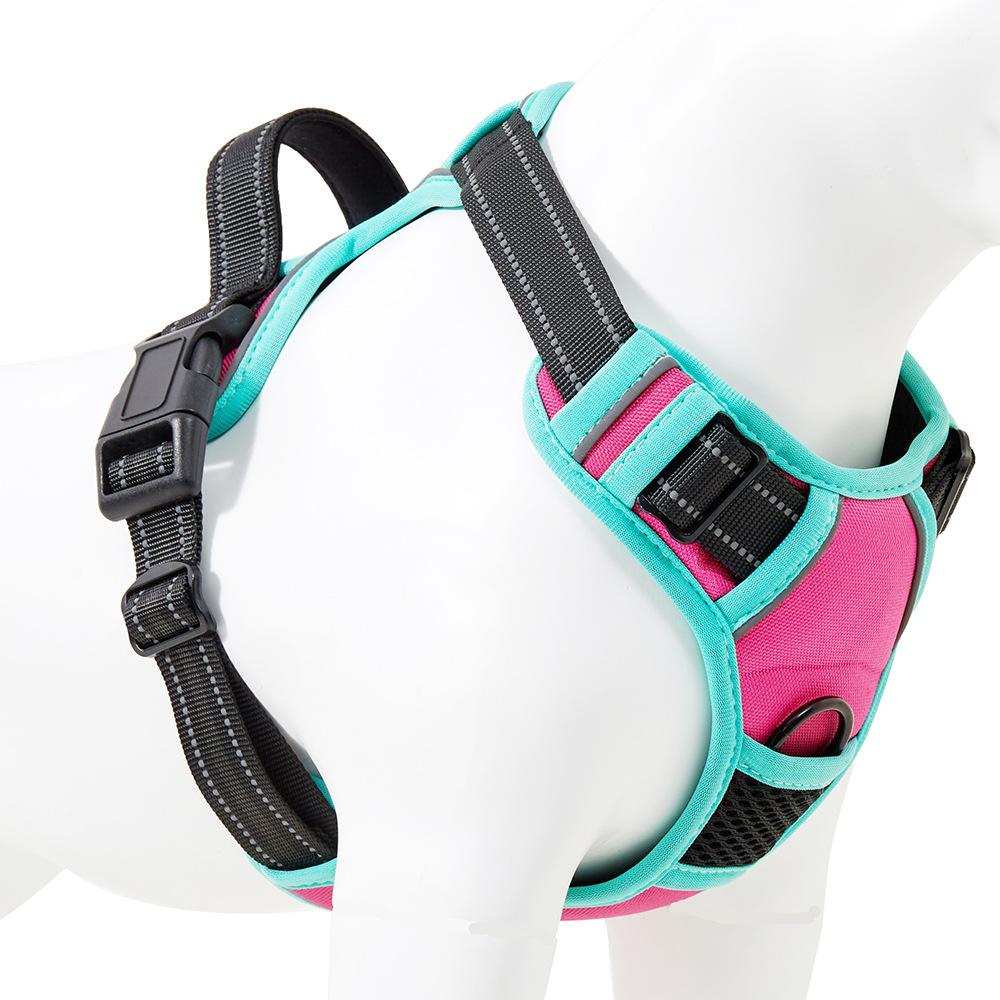 

LDLC QS-111 S Size Pet Gift Harness Dog Cat Vest Oxford Fabric Chest Strap Reflective Breathable Adjustable A