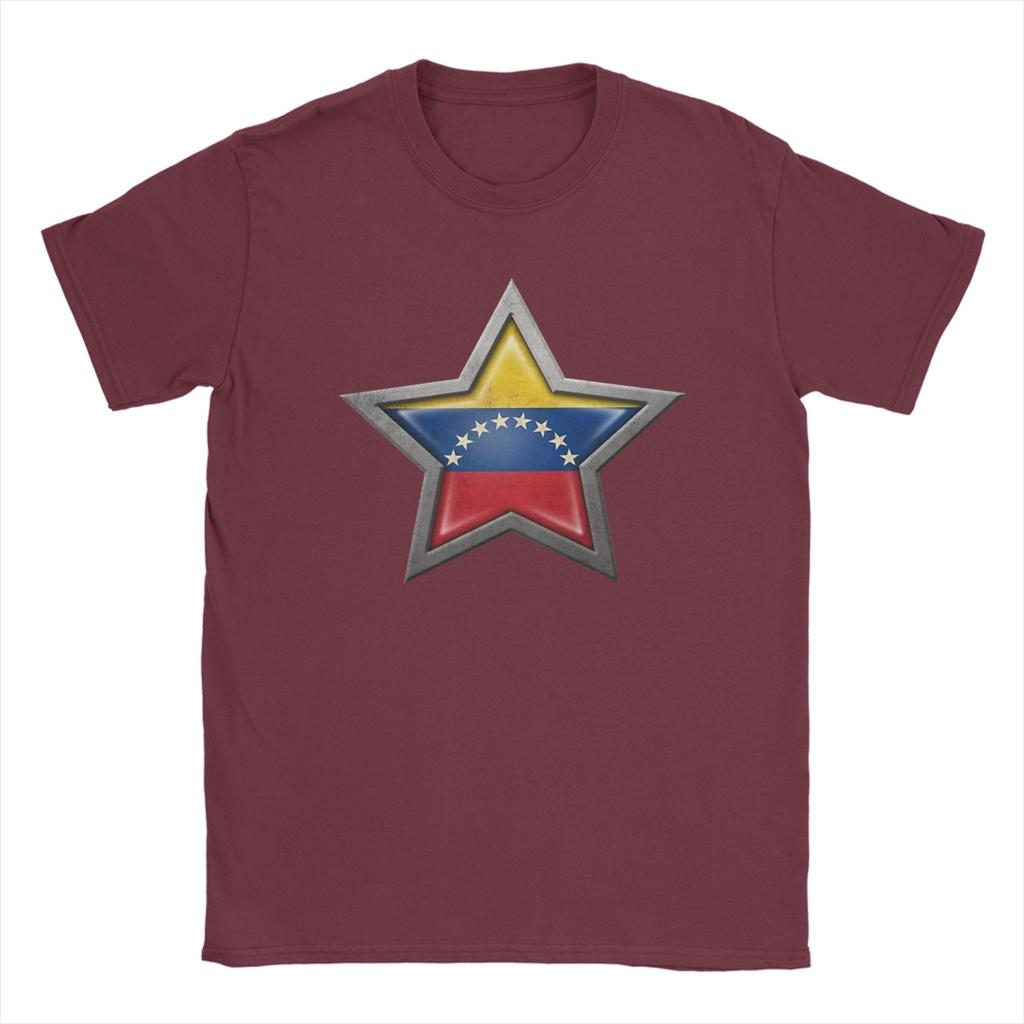 Venezuela Flag Venezuelan Unisex T Shirts Novelty Tees Short Sleeve Round Neck TShirts 100 Cotton Graphic Tops