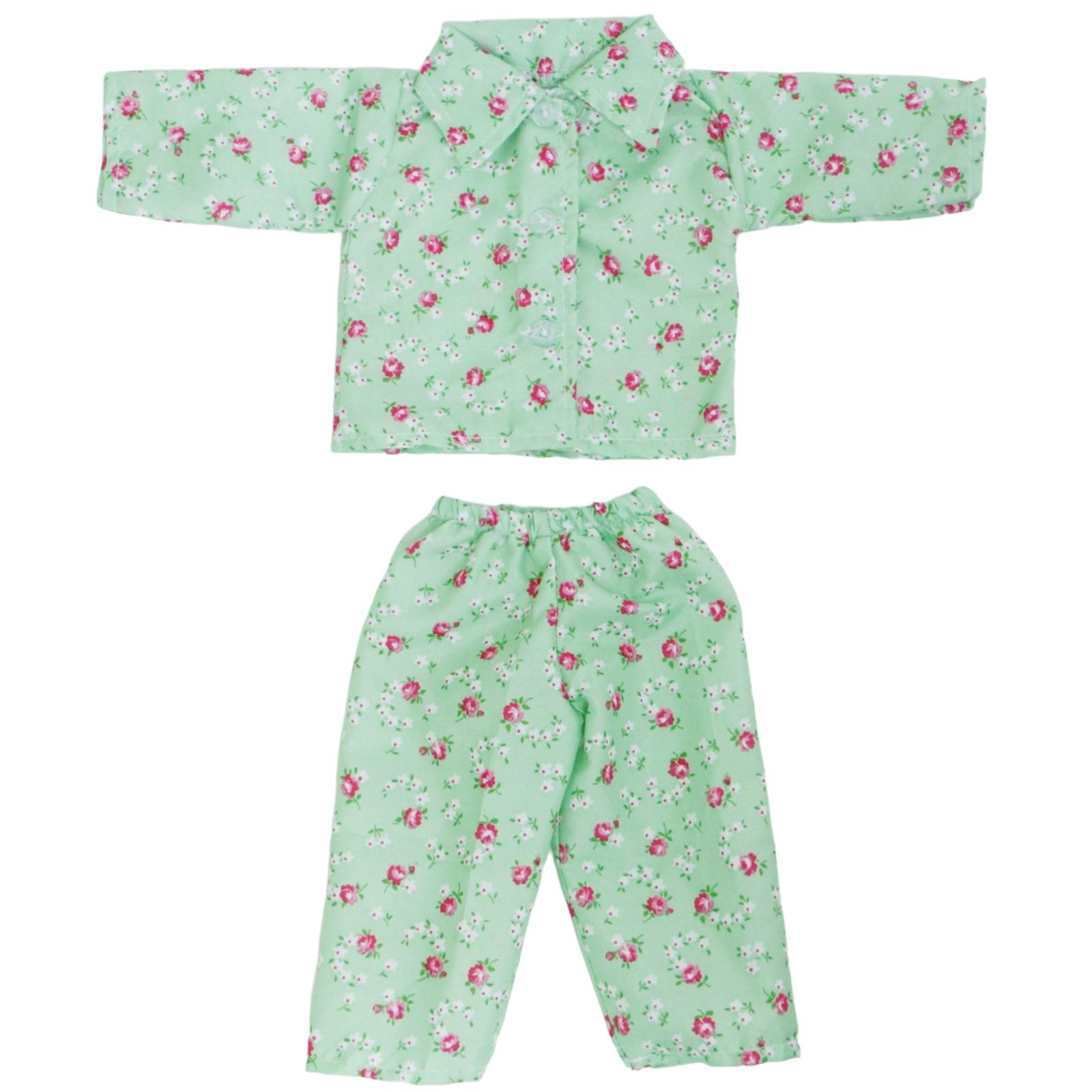 

18-дюймовые кукольные пижамы, стильные цветочные горошки в клетку, модные наряды, повседневная одежда для американских кукол, игрушки для девочек 45 см/43 см, аксессуары для кукольного домика