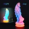 Night Glow Silicone Dildo, Luminous Fantasy Kirin Design, Soft Liquid Silicone with Strong Suction Cup, 2 Sizes Available, Discreet Packaging