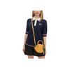 Coach Lemon 21 Logo Zip Closure Leather Crossbody Bag Unisex Crossbody Bag Honeycomb CR251-SVRGJ