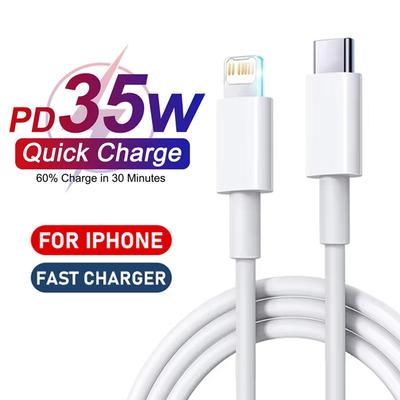 35W Fast Charging PD USB kabel pro iPhone XS XR 11 12 13 14 Pro Max 6 7 8 Plus SE USB-C Rychlonabíječka Kabel datový kabel 1 m 1,5 m 2 m
