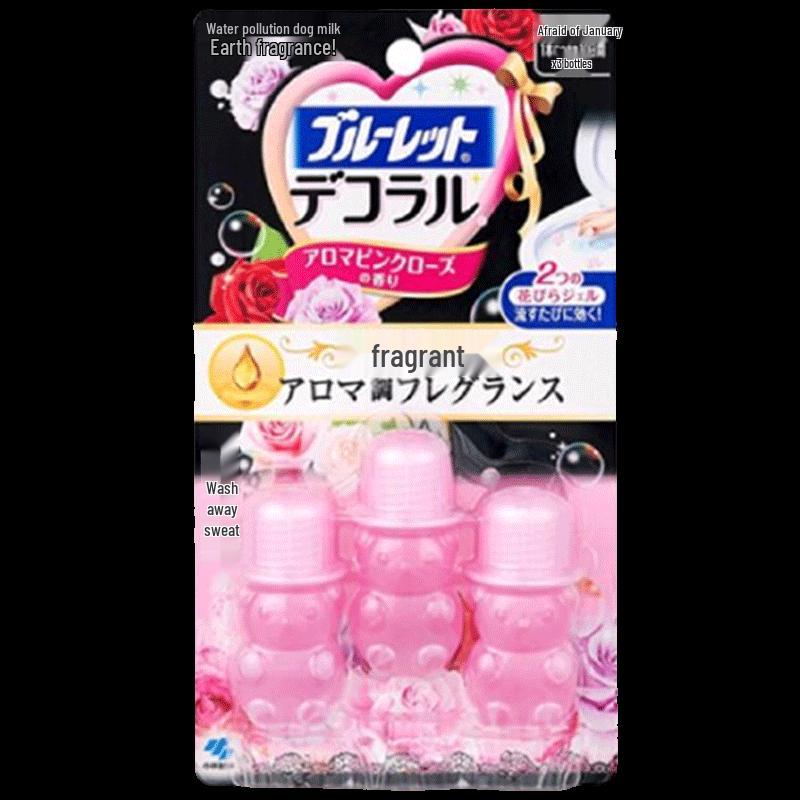 Kobayashi Toilet Cleaner Floral Gel (Rose, 6-pack)