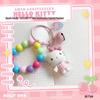Sanrio Hello Kitty Colorful 50th Anniversary Keychain Pendant - Small Gift