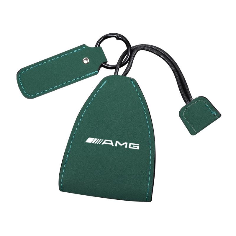 Car Logo Keychains Selected Suede Leather Car Key Bag For Mercedes Benz AMG Smart Fortwo 451 450 453 EQ Forfour Coupe Cabrio 451
