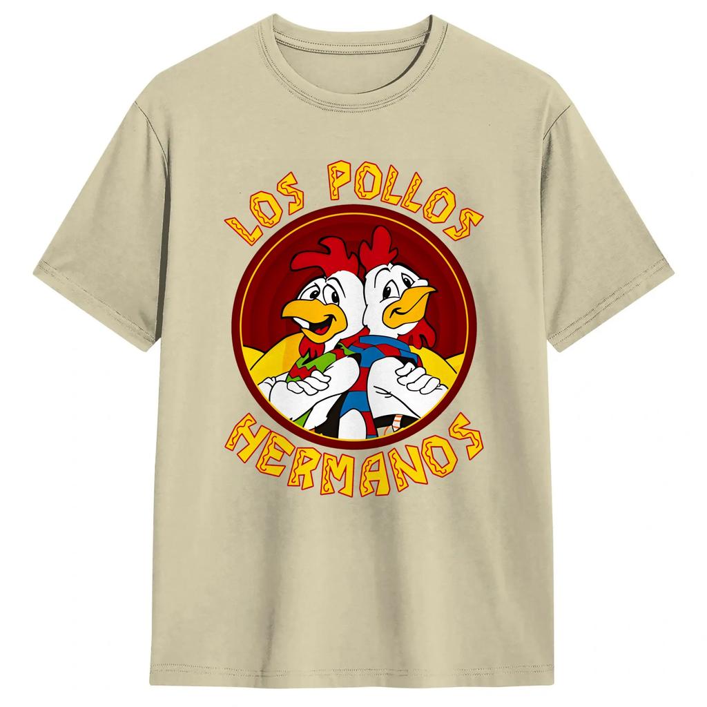 Los Pollos HerUnisexos Unisex T Shirts Hipster Tees Short Sleeve Crewneck TShirt Cotton Gift Idea Tops