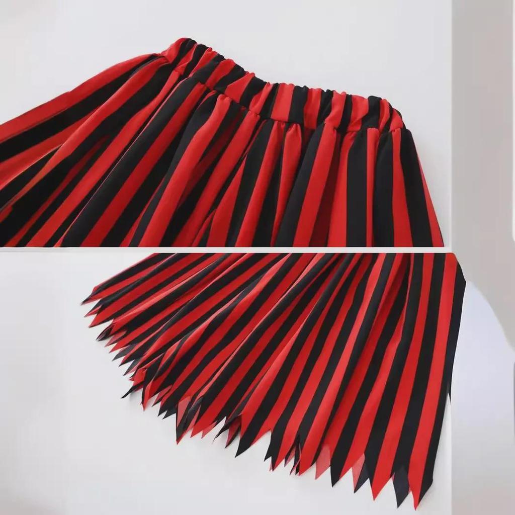 Women's Personalized Pirate Skirt - Casual Stripes for Halloween or Fashion Performances