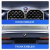 1ks 82mm ABS 2 3 díry Auto Kapota Přední Zadní Kufr Znak Logo Emblem Samolepka pro BMW E87 E46 E28 E60 G20 G03 G05 F10 E93
