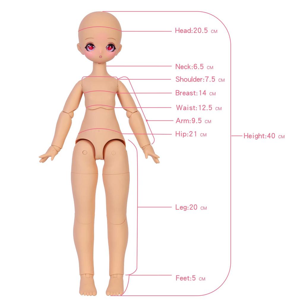 ICY Fortune Days bjd body doll body soft vinyl girl doll for custom DIY doll making 1/4 practice, parts,