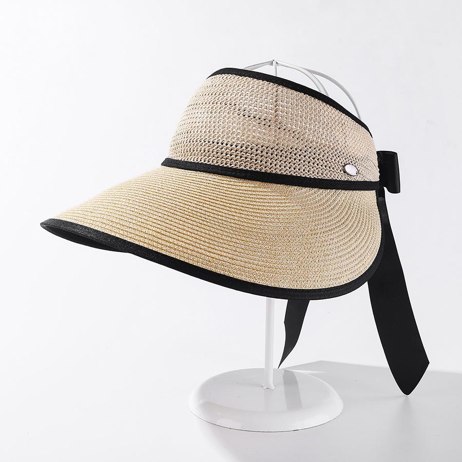 

Versatile Hat Style Straw Woven Sweet Womens Sunshade Hatscaps Fishermans бежевий