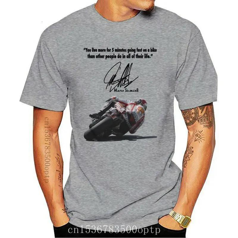 Men Tshirt Marco Simoncelli Quote Hot Women T-Shirt Tees Top S разноцветный