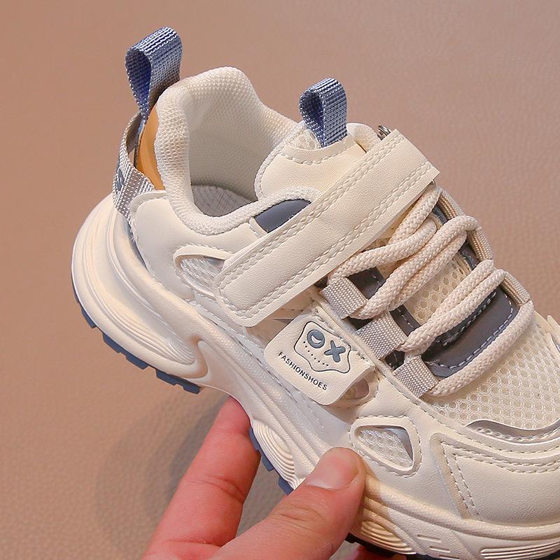 Boys' Mesh Running Shoes Breathable Sports Shoes Girls' Lightweight Casual Shoes Fashionable Dad Shoes