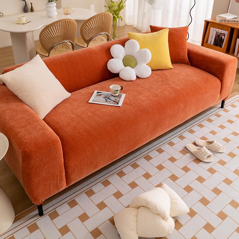 Light Luxury Thickened Chenille Elastic One-Piece Sofa Cover All Wrapped Cover Four Seasons Universal Anti-Scratching Sofa Cover