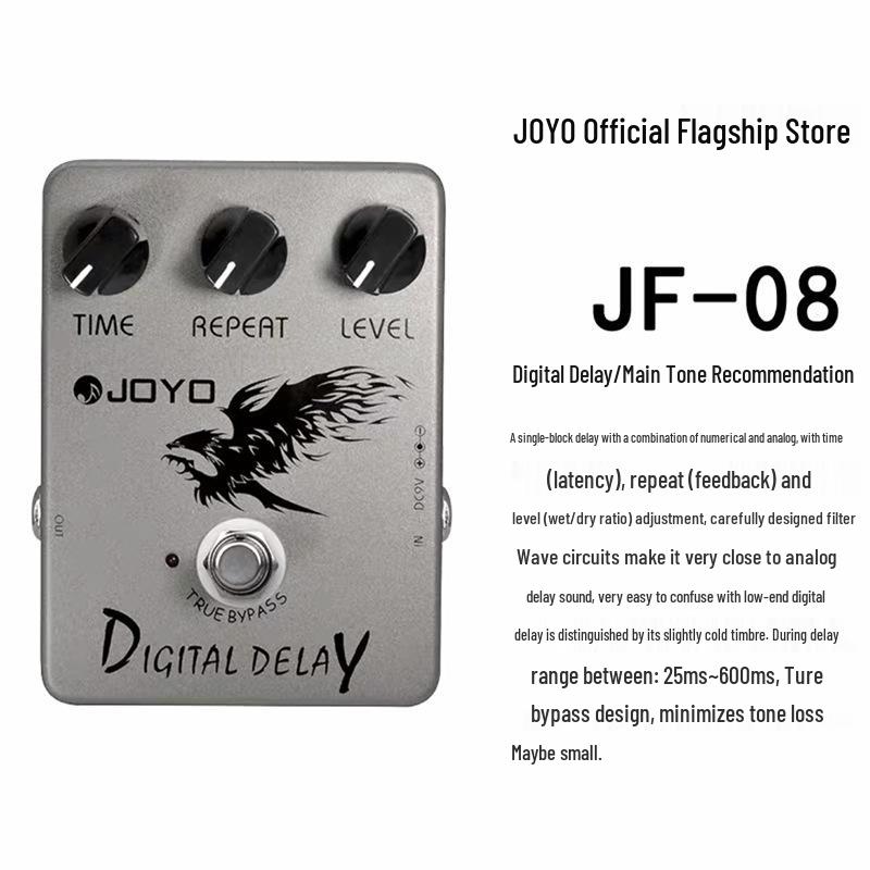 Pedal de Efeitos Overdrive & Distorção Analógico/Digital Série JF da JOYO