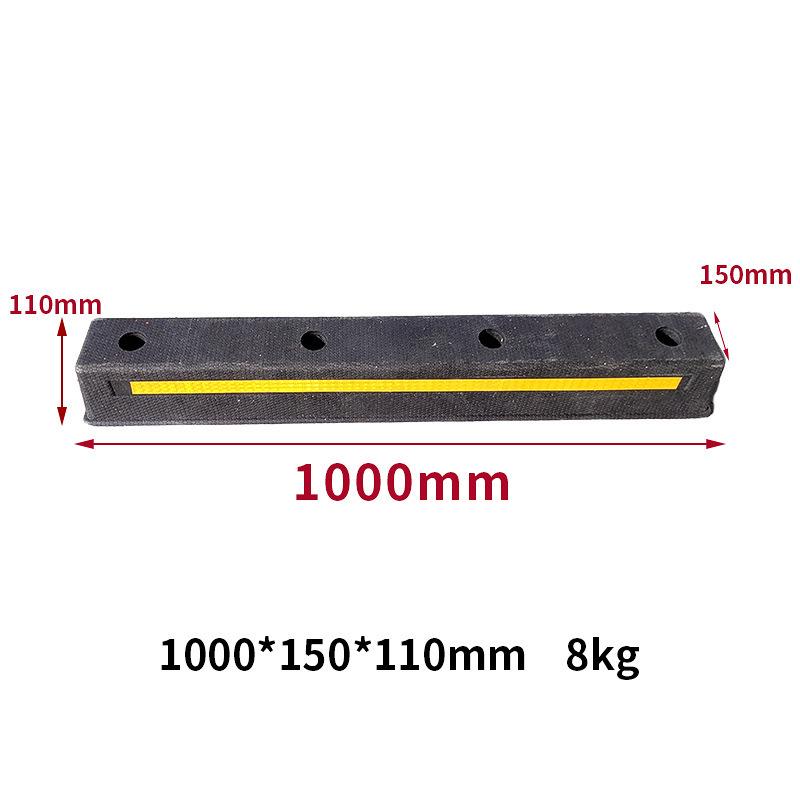 Parking Space Limiter: Rubber Car Wheel Stopper for Reversing.