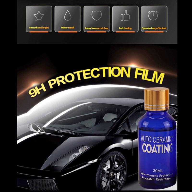 2ks Car Ceramic 9H Polish Nano Glass Coat Anti-Scratch Auto H9 Hardness Auto Ceramic Polish
