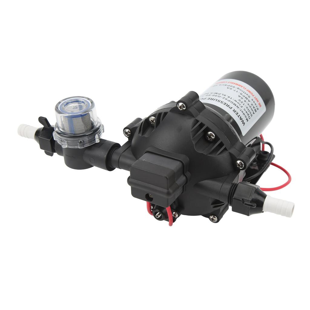 12V Water Pump Self Priming Diaphragm Pump High Flow 18.9LPM 5.0GPM for RV Marine Boat