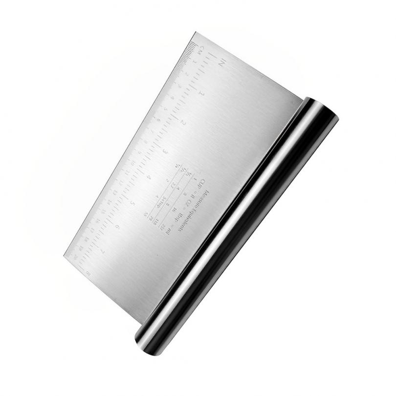 Raschietto Per Impasto, Tagliapizza Per Pasticceria, Con Manico E Scala Di Misurazione, In Acciaio Inox, Spatole Flessibili In Plastica, Utensili Da