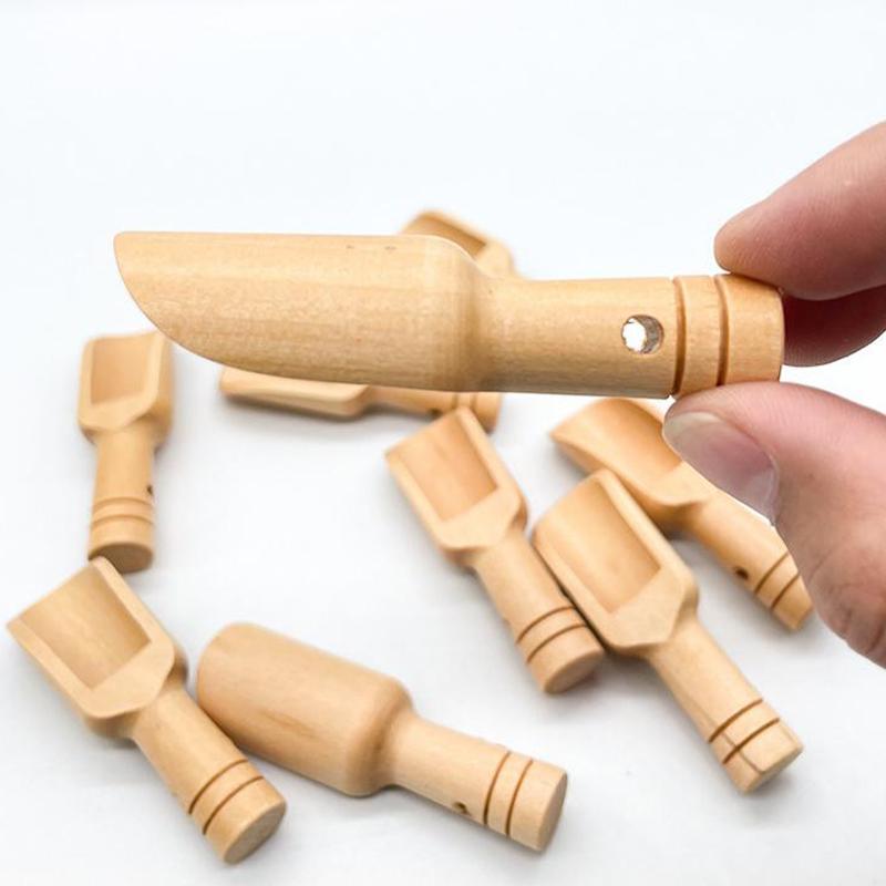 Wooden Mini Tea Coffee Scoops Seasoning Candy Spices Bath Salt Spoons Wooden Spoon