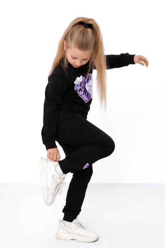 Girls' Tracksuit – Printed Sports Set with Sweatshirt and Pants, Any season 6063-057-33-2-1 HC