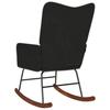 Black Velvet Rocking Chair