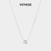 Zirconia Ring Pendant Necklace for Women - Elegant, Light Luxury Party Accessory