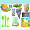 Exciting Volcano Dinosaur Theme Birthday Party Supplies For Kids Tableware Decoration