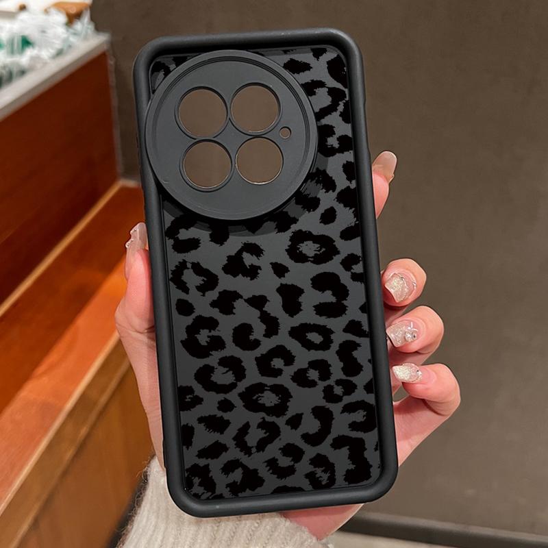 Phone Case for OnePlus 13 12 Leopard Print Shockproof Bumper TPU Silicone Soft Cover Fundas for OnePlus 13T 13R 12R 11R Coque