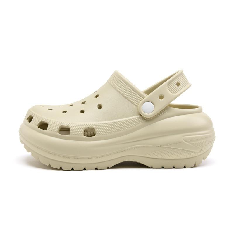 Standard-free light wheel hole shoes classic thick-soled eva non-slip heightening, hot-selling on the beach