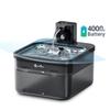 2.5L Automatic Stainless Steel Cat Drinker 4000mAh Wireless Pet Drinker