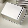 Stainless Steel Covered Square Plate, Household Rectangular Magnetic Small Fresh-keeping Box, Tray, Towel Display Board