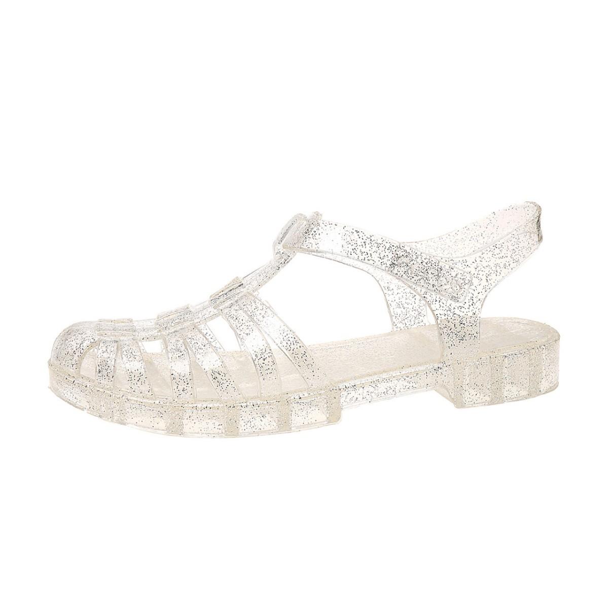 

Женские летние модные прозрачные ПВХ с вырезами пляжные повседневные на плоской подошве сандалии 36 белый