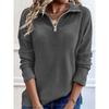 Women's Pullover Sweater Knitted 2026 Spring  Autumn Winter New Zipper Long Sleeved Top Black Sweater Blusa De Frio Feminina