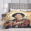 Timothee Chalamet As Jesus Flannel Blanket Christianity Funny Super Warm Bedding Throws for Bed Picnic Bedspread Sofa Bed Cover