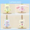 Transformative Bunny Plush Keychain Cartoon Dress Up Rabbit Toy And Keyring