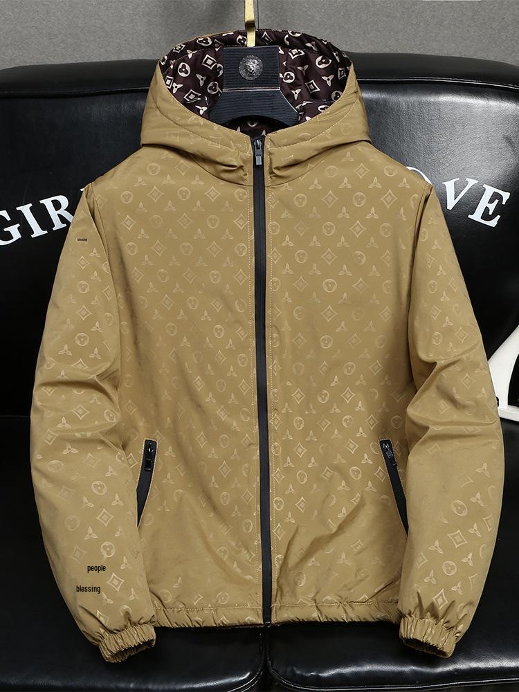 Men's Trendy Hooded Cotton Jacket - Autumn/Winter 2026, European Style, Versatile Casual Padded Jacket.