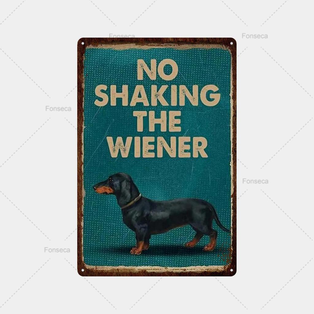 Dog Slogans Green Background Metal Signs Retro Tin Signs Metal Retro Wall Decoration Bar Bar Club Metal Posters Decoration